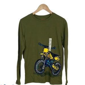 Cat & Jack Boy’s Long Sleeve Motorcycle Tee Sz XL